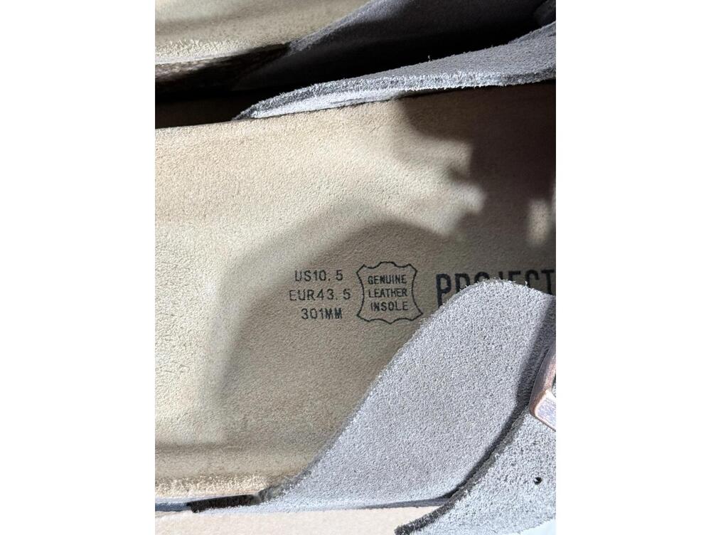 Project Cloud Gray Suede Slip-On Clogs with Buckle - Picture 4 of 4